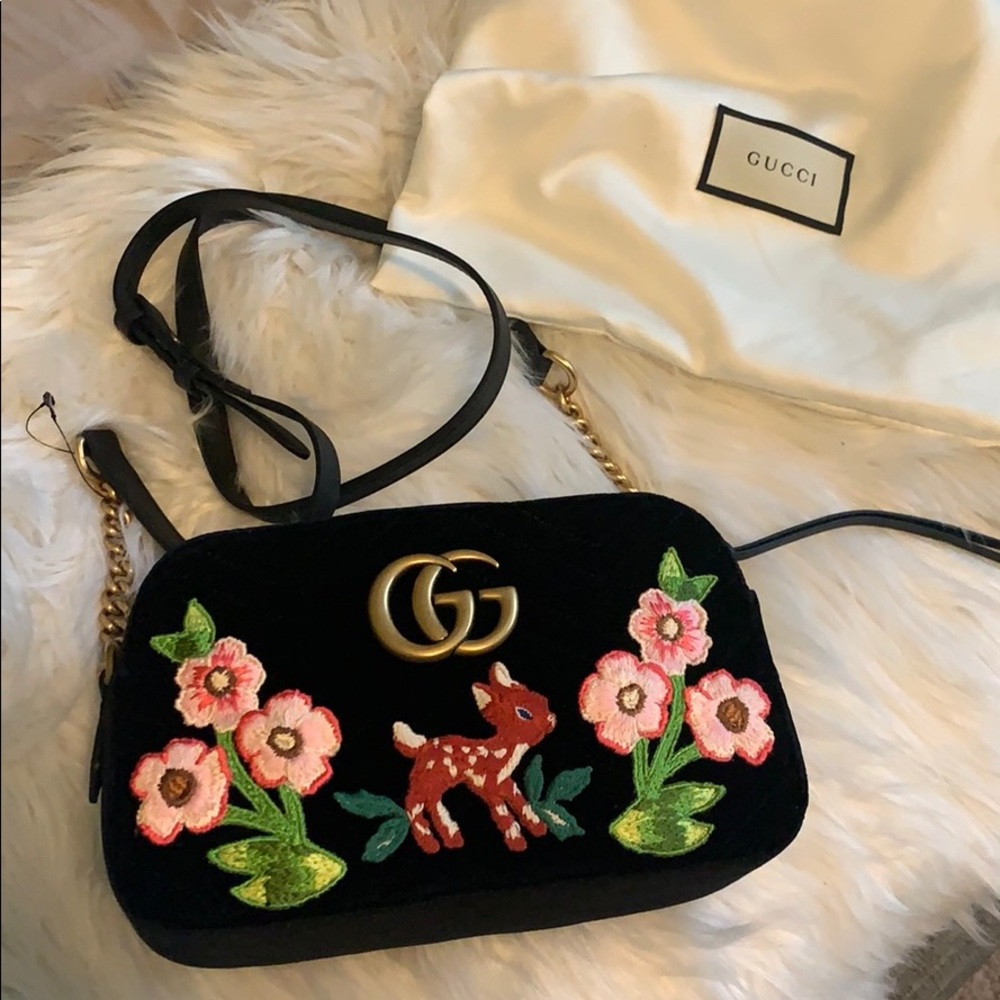 NEW GUCCI MARMONT VELVET BAG